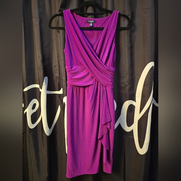 Chaps Dresses & Skirts - Chaps Vibrant Purple Asymmetrical Dress